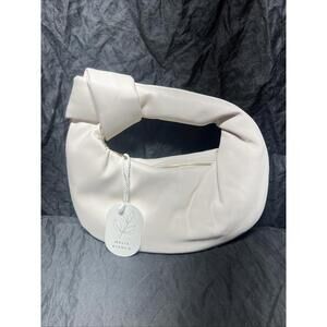 Melie Bianco Knot Handbag Cream NWT